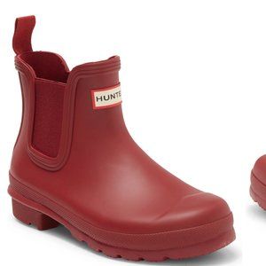 Red Hunter Rain Boots Size 8